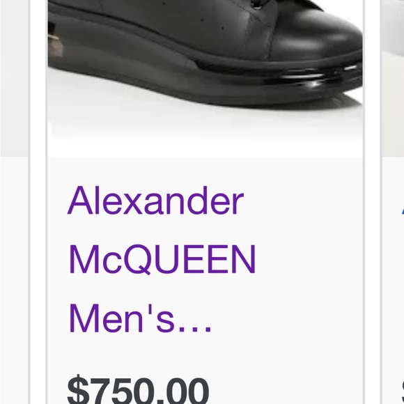 Alexander McQueen Men's Black Sneakers - Picture 7 of 7